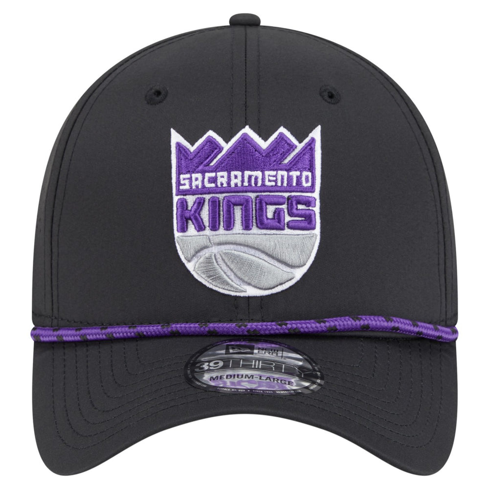 Sacramento Kings Featherweight Poly Rope Flex 39Thirty Hat - Black | New Era for sale