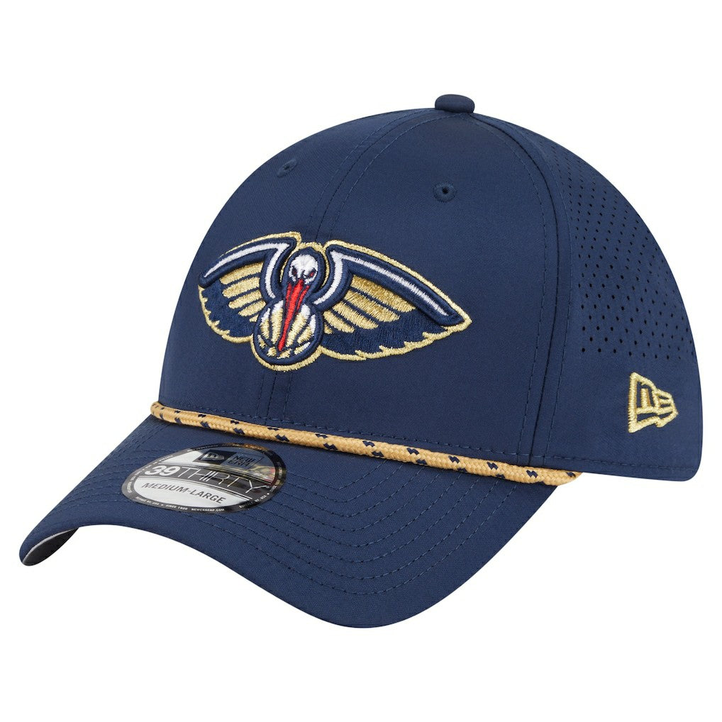 New Orleans Pelicans Featherweight Poly Rope Flex 39Thirty Hat - Navy | New Era outlet