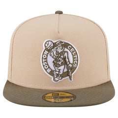 Boston Celtics Color Pack Two-Tone 59FIFTY A-Frame Fitted Hat - Tan | New Era cheap