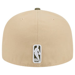 Brooklyn Nets Color Pack Two-Tone 59FIFTY A-Frame Fitted Hat - Tan | New Era online