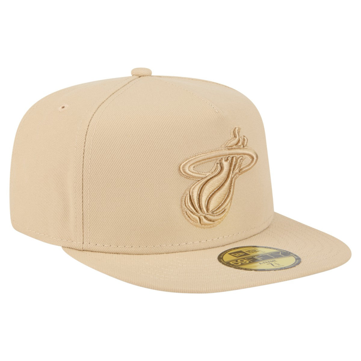Miami Heat Color Pack A-Frame 59FIFTY Fitted Hat - Khaki | New Era discount