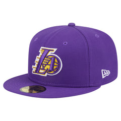 Los Angeles Lakers Deceptor 59FIFTY Fitted Hat - Purple | New Era shop