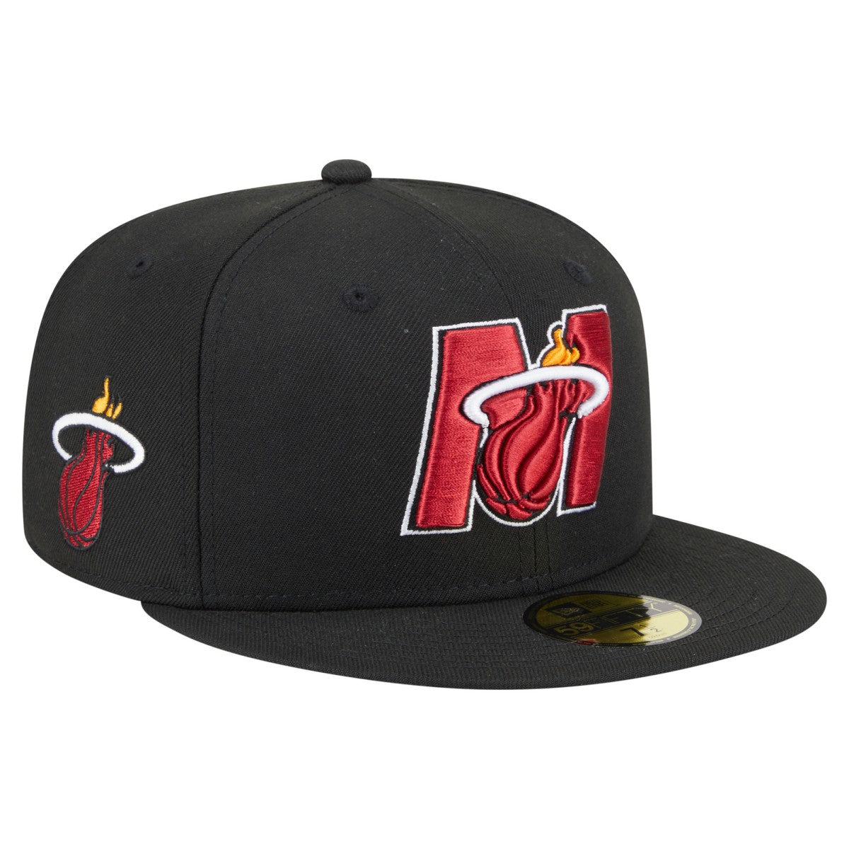 Miami Heat Deceptor 59FIFTY Fitted Hat - Black | New Era cheap