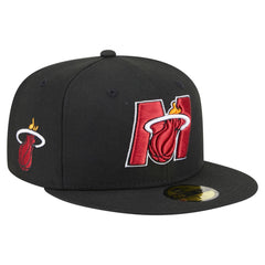 Miami Heat Deceptor 59FIFTY Fitted Hat - Black | New Era cheap