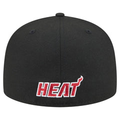 Miami Heat Deceptor 59FIFTY Fitted Hat - Black | New Era cheap