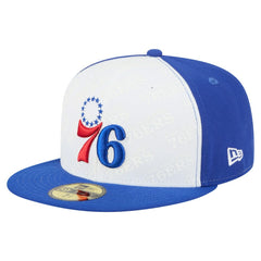 Philadelphia 76ers Repeat 59Fifty Fitted Hat - White/Royal | New Era discount
