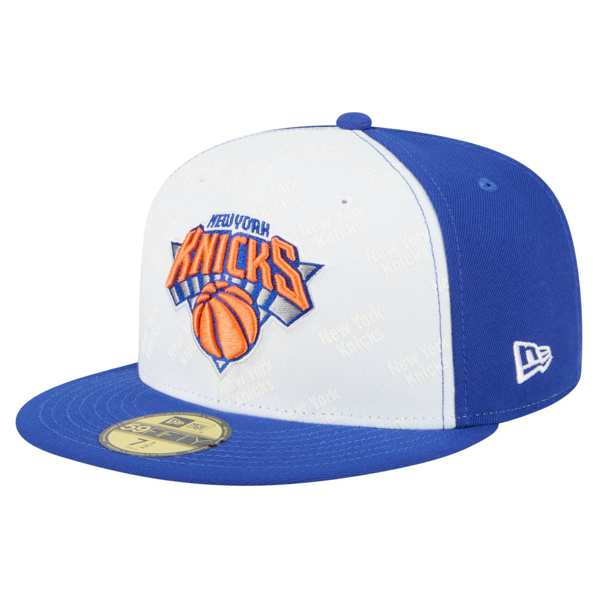 New York Knicks Repeat 59Fifty Fitted Hat - White/Blue | New Era shop