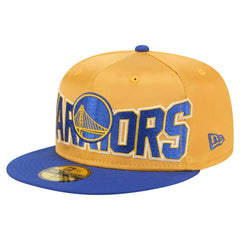 Golden State Warriors Satin Two-Tone 59FIFTY Fitted Hat sale - Gold/Royal | New Era for sale