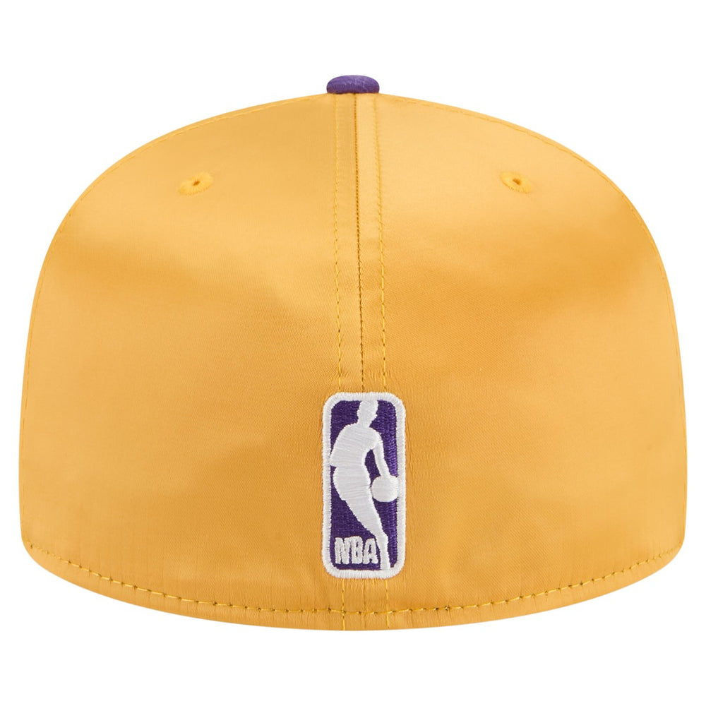 Los Angeles Lakers Satin Two-Tone 59FIFTY Fitted Hat - Gold/Purple | New Era cheap