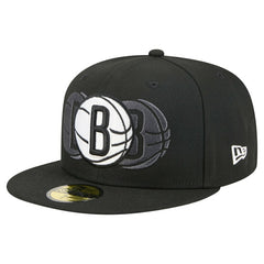 Brooklyn Nets Tri-Hit 59Fifty Fitted Hat - Black | New Era cheap