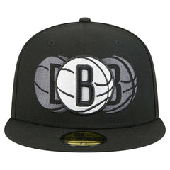 Brooklyn Nets Tri-Hit 59Fifty Fitted Hat - Black | New Era cheap