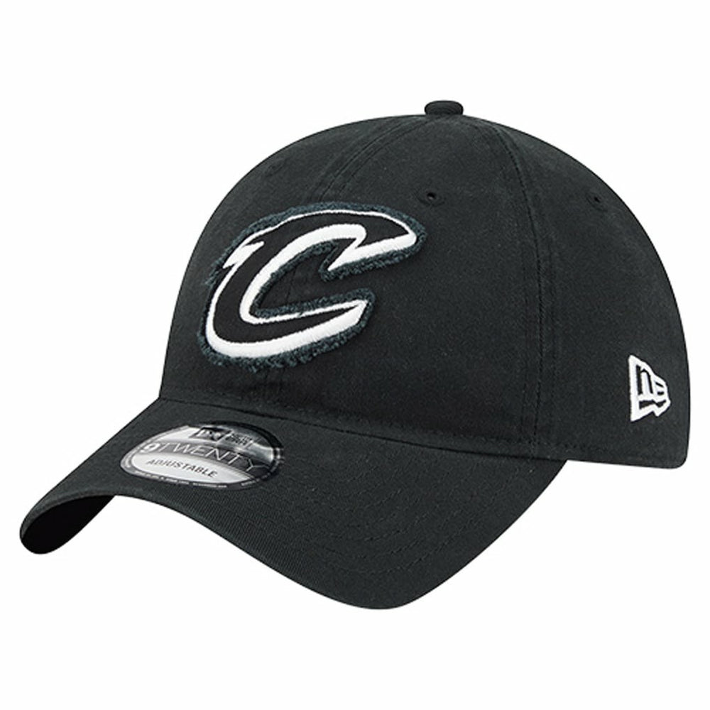 Cleveland Cavaliers Stamp Fabric Applique 9TWENTY Adjustable Hat sale - Black | New Era discount