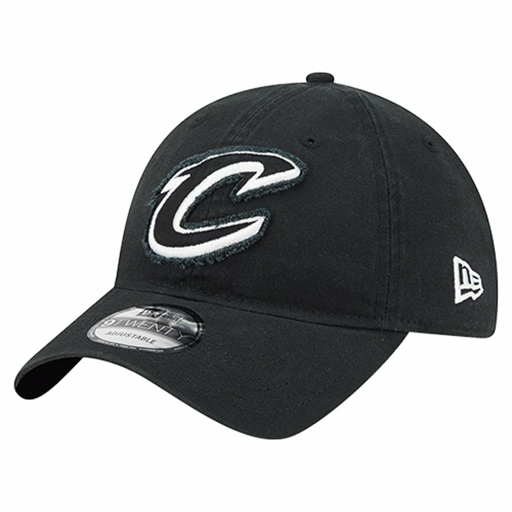 Cleveland Cavaliers Stamp Fabric Applique 9TWENTY Adjustable Hat sale - Black | New Era discount