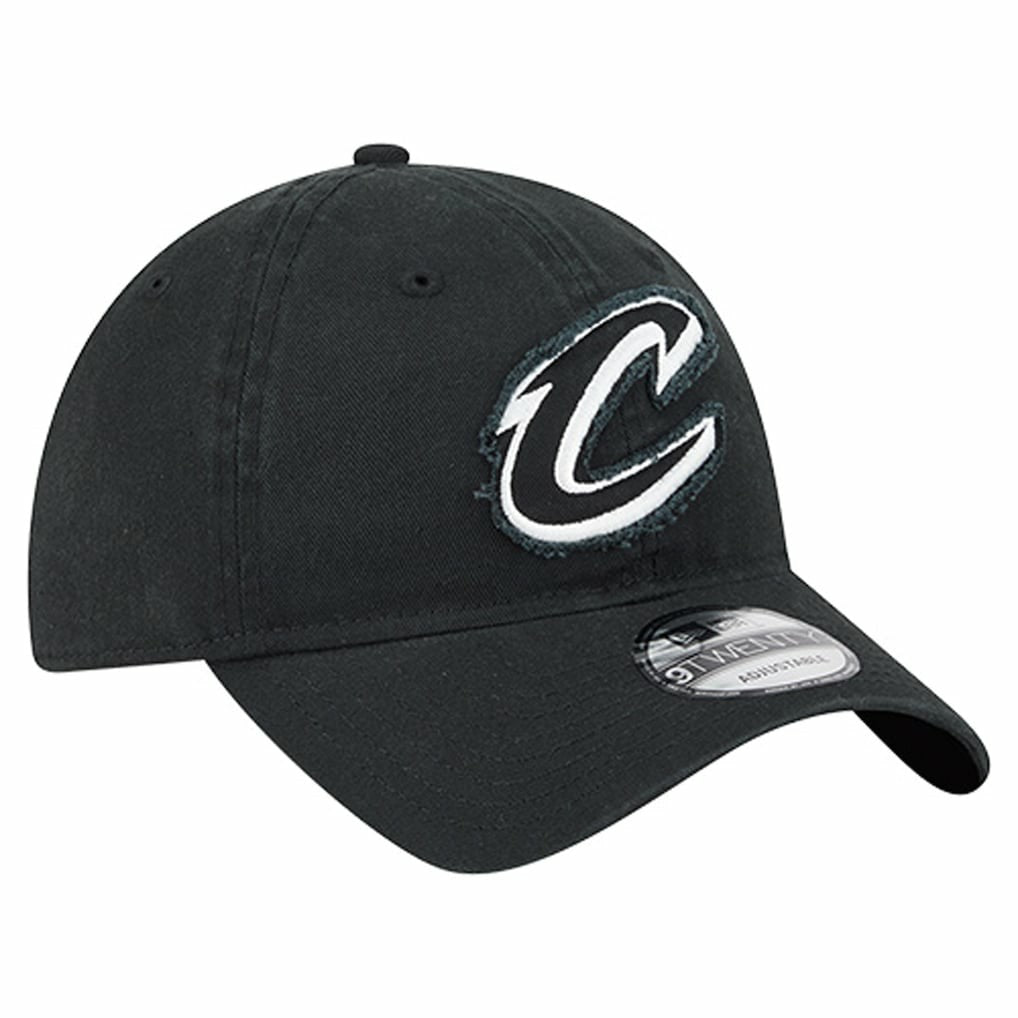 Cleveland Cavaliers Stamp Fabric Applique 9TWENTY Adjustable Hat sale - Black | New Era discount