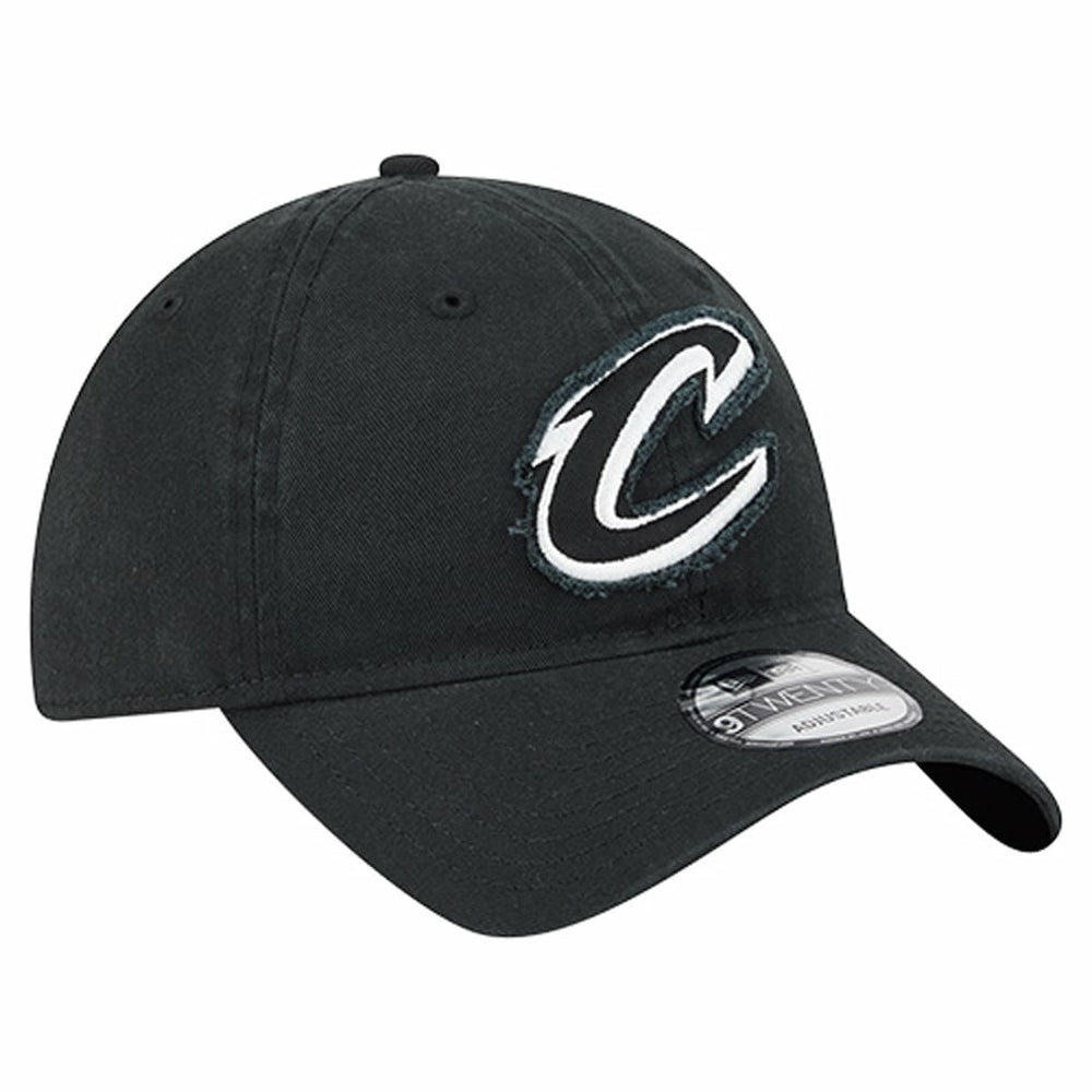 Cleveland Cavaliers Stamp Fabric Applique 9TWENTY Adjustable Hat sale - Black | New Era discount