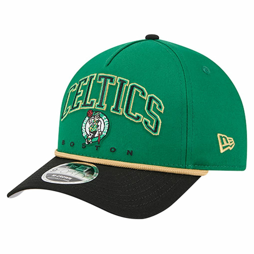Boston Celtics Bold Arch COOLERA 9FORTY A-Frame M-Crown Adjustable Hat - Kelly Green | New Era sale