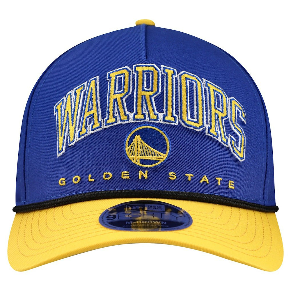 Golden State Warriors Bold Arch COOLERA 9FORTY A-Frame M-Crown Adjustable Hat sale - Royal | New Era for sale