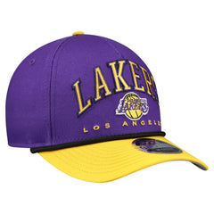 Los Angeles Lakers Bold Arch COOLERA 9FORTY A-Frame M-Crown Adjustable Hat - Purple | New Era shop