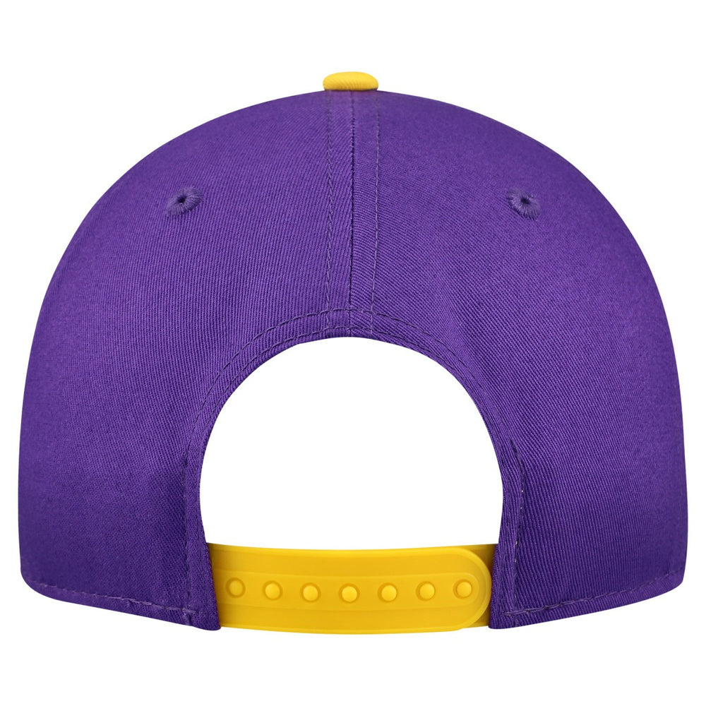 Los Angeles Lakers Bold Arch COOLERA 9FORTY A-Frame M-Crown Adjustable Hat - Purple | New Era shop