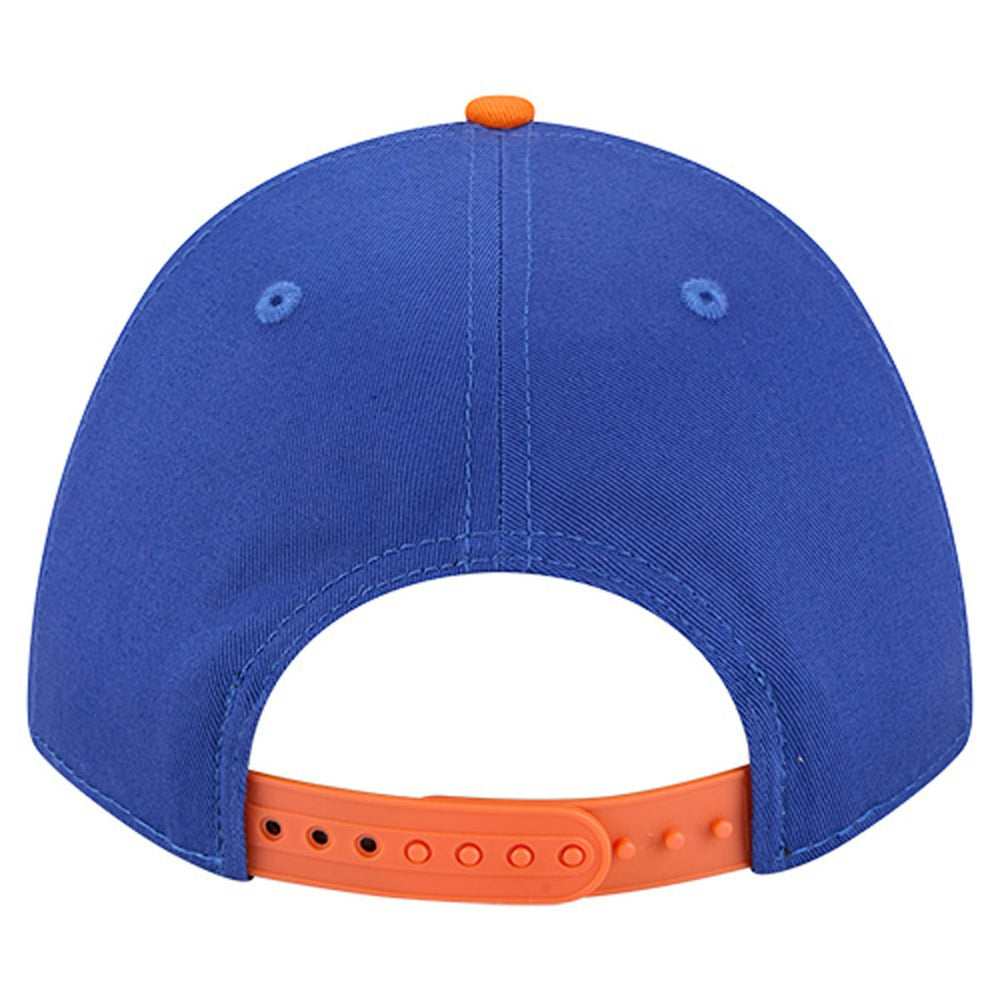 New York Knicks Bold Arch COOLERA 9FORTY A-Frame M-Crown Adjustable Hat - Blue | New Era for sale