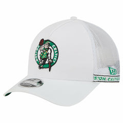 Boston Celtics Featherweight Team Tape 9FORTY M-Crown A-Frame Adjustable Hat - White | New Era on sale
