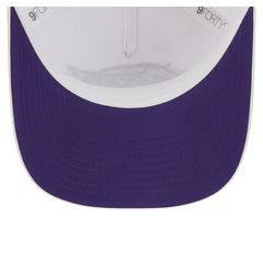 Los Angeles Lakers Featherweight Team Tape 9FORTY M-Crown A-Frame Adjustable Hat - White | New Era cheap