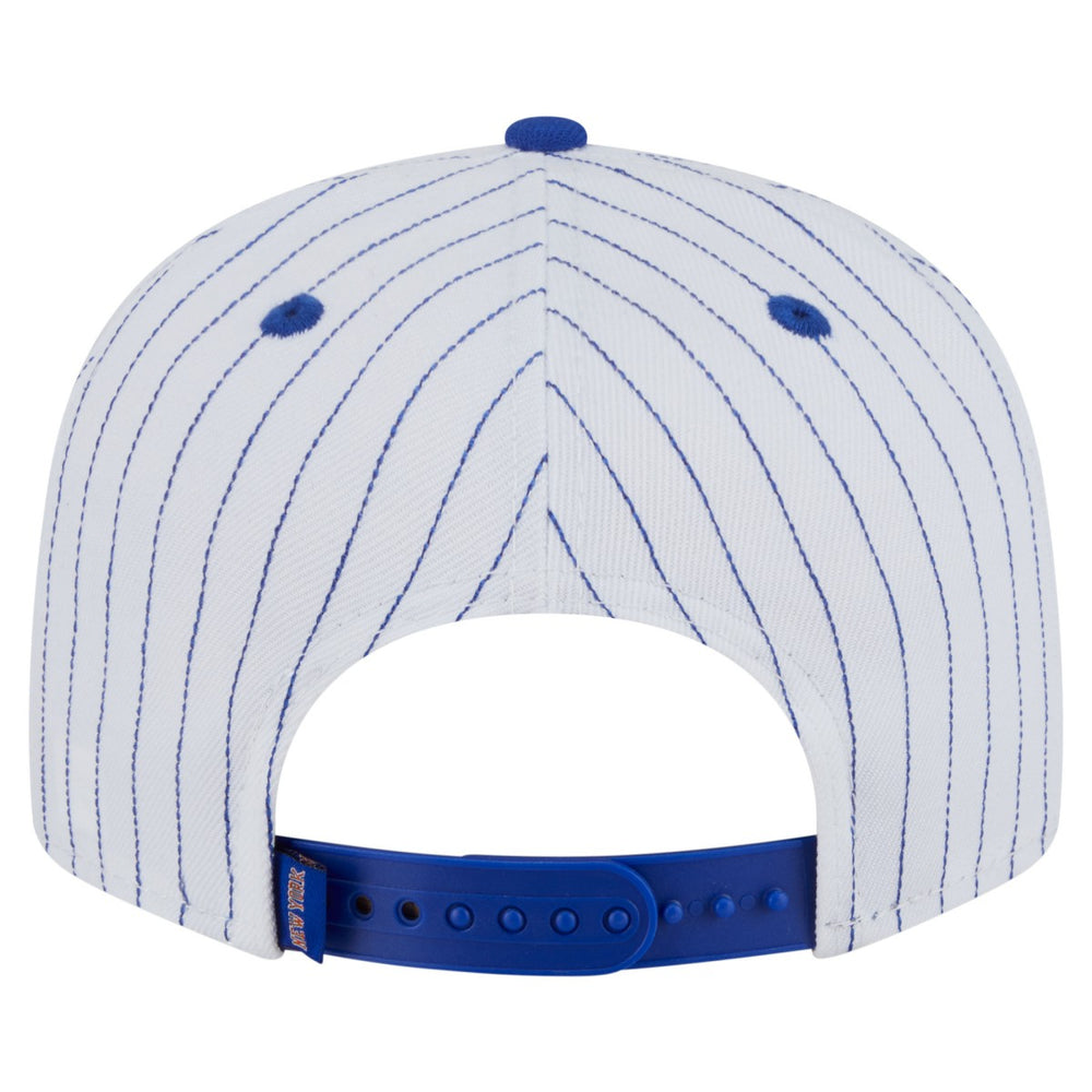 New York Knicks Deceptor Pinstripe 9FIFTY Snapback Hat - White | New Era on sale