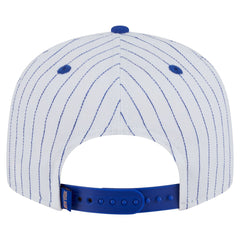 New York Knicks Deceptor Pinstripe 9FIFTY Snapback Hat - White | New Era on sale