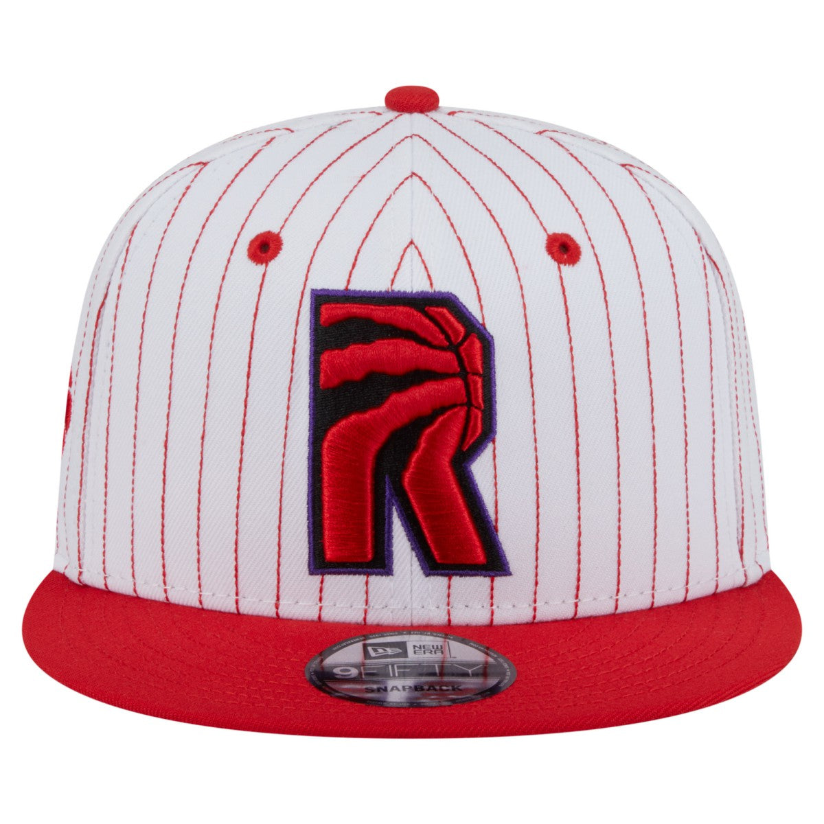 Toronto Raptors Deceptor Pinstripe 9FIFTY Snapback Hat - White | New Era shop