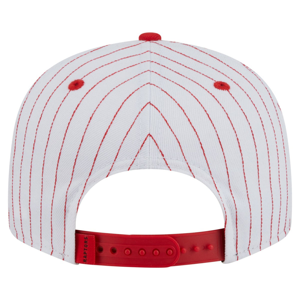 Toronto Raptors Deceptor Pinstripe 9FIFTY Snapback Hat - White | New Era shop