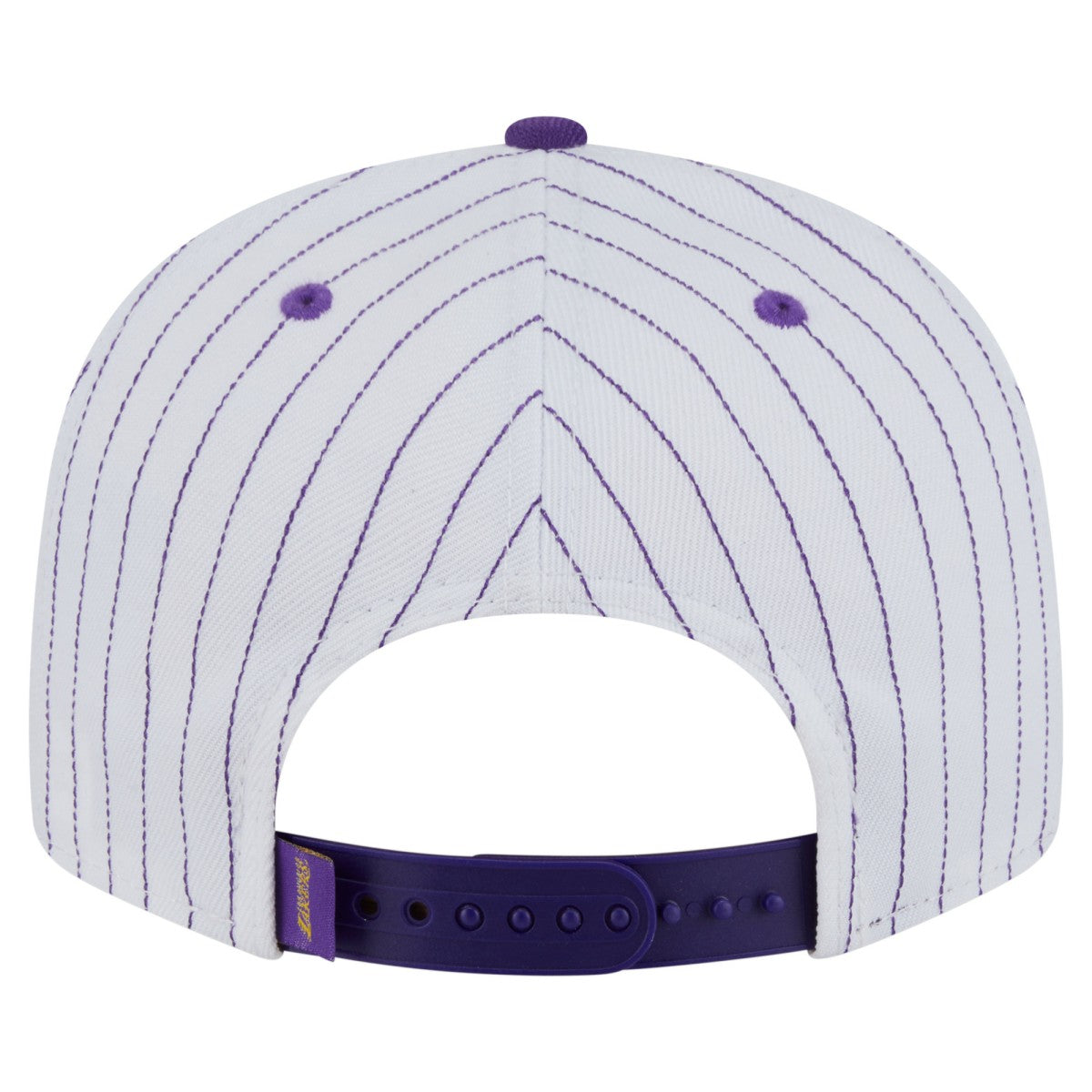 Los Angeles Lakers Deceptor Pinstripe 9FIFTY Snapback Hat - White | New Era online