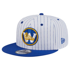 Golden State Warriors Deceptor Pinstripe 9FIFTY Snapback Hat sale - White | New Era outlet
