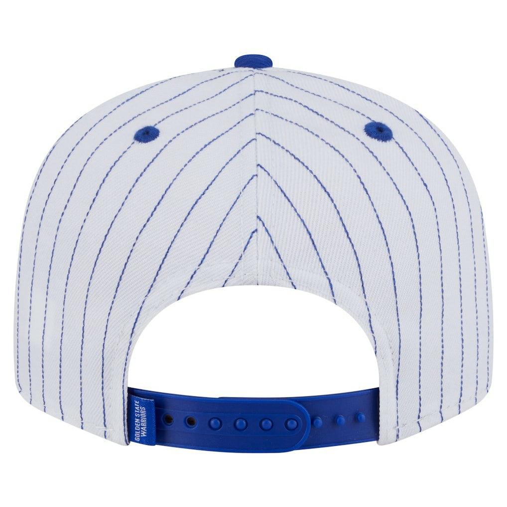 Golden State Warriors Deceptor Pinstripe 9FIFTY Snapback Hat sale - White | New Era outlet