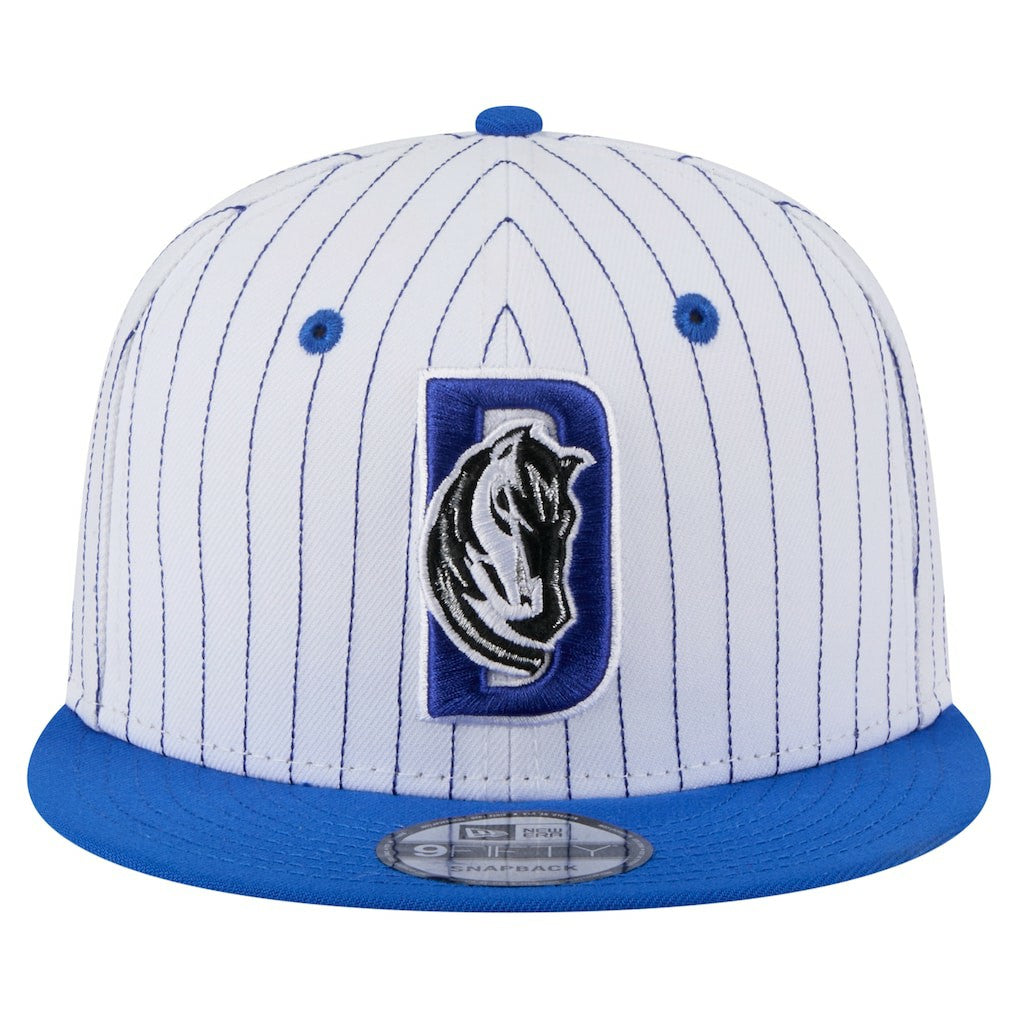 Dallas Mavericks Deceptor Pinstripe 9FIFTY Snapback Hat sale - White | New Era for sale