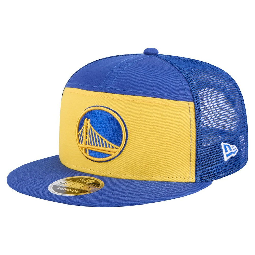 Golden State Warriors Outdoor Split Panel 9FIFTY Snapback Hat sale - Gold/Royal | New Era for sale