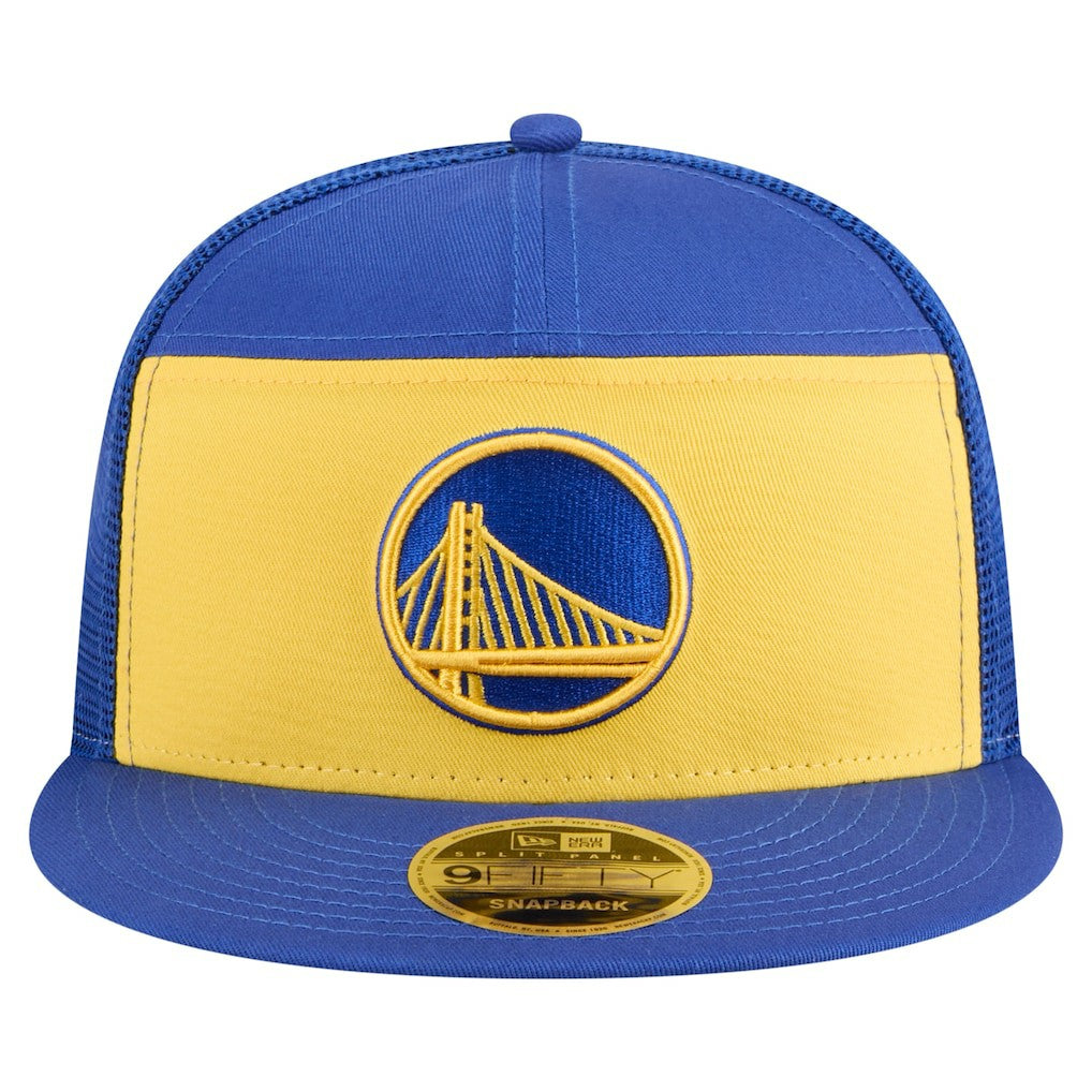 Golden State Warriors Outdoor Split Panel 9FIFTY Snapback Hat sale - Gold/Royal | New Era for sale