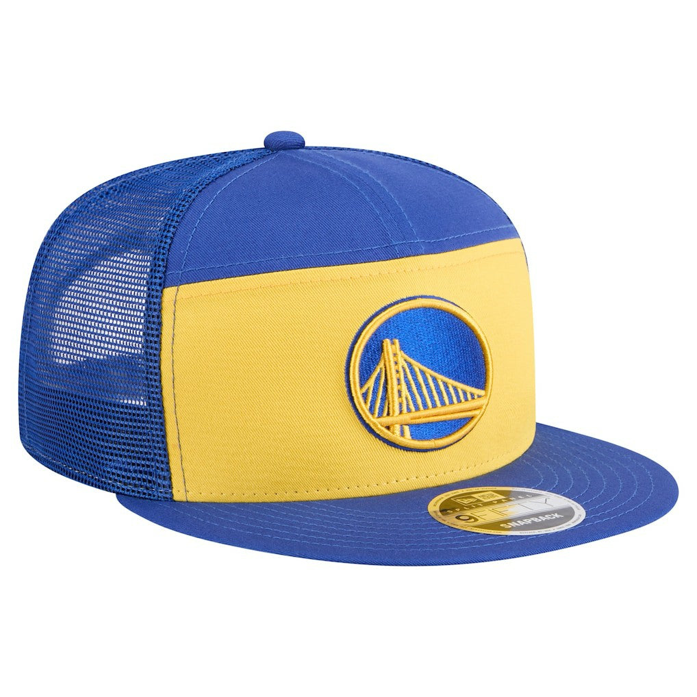 Golden State Warriors Outdoor Split Panel 9FIFTY Snapback Hat sale - Gold/Royal | New Era for sale