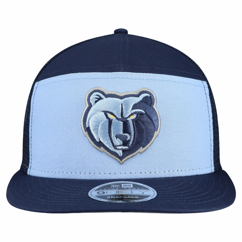 Memphis Grizzlies Outdoor Split Panel 9FIFTY Snapback Hat - Light Blue/Navy | New Era on sale