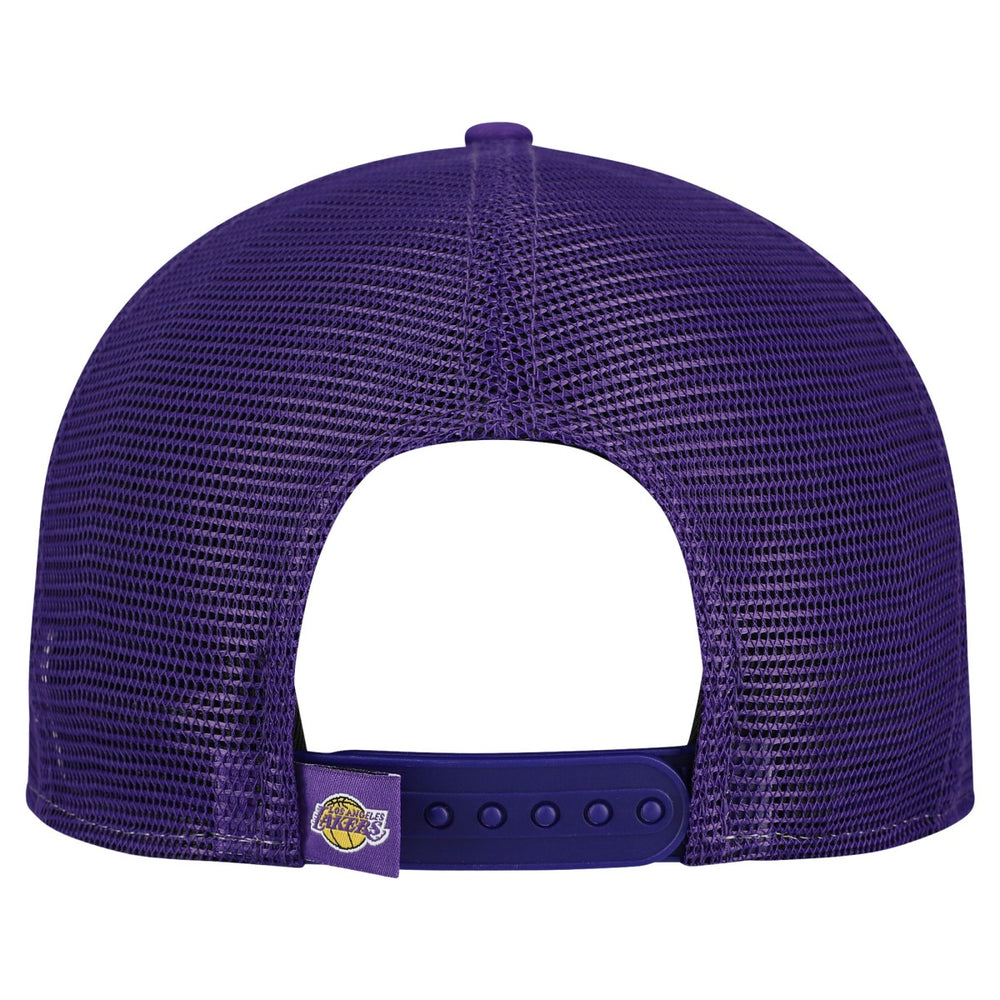 Los Angeles Lakers Outdoor Split Panel 9FIFTY Snapback Hat - Gold/Purple | New Era for sale