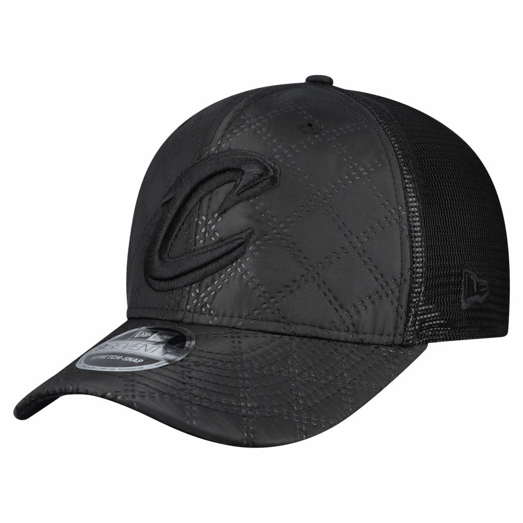 Cleveland Cavaliers Quilted 9SEVENTY Trucker Adjustable Hat sale - Black | New Era shop
