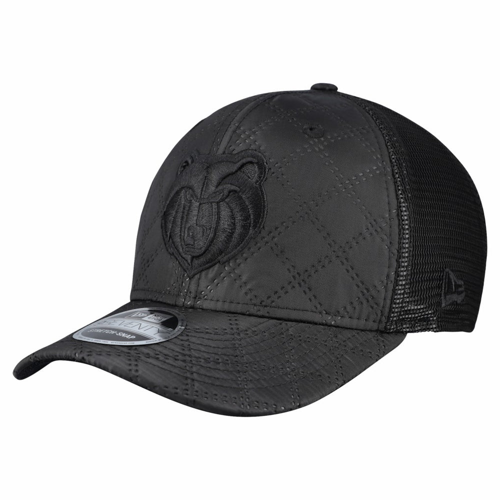 Memphis Grizzlies Quilted 9SEVENTY Trucker Adjustable Hat - Black | New Era discount