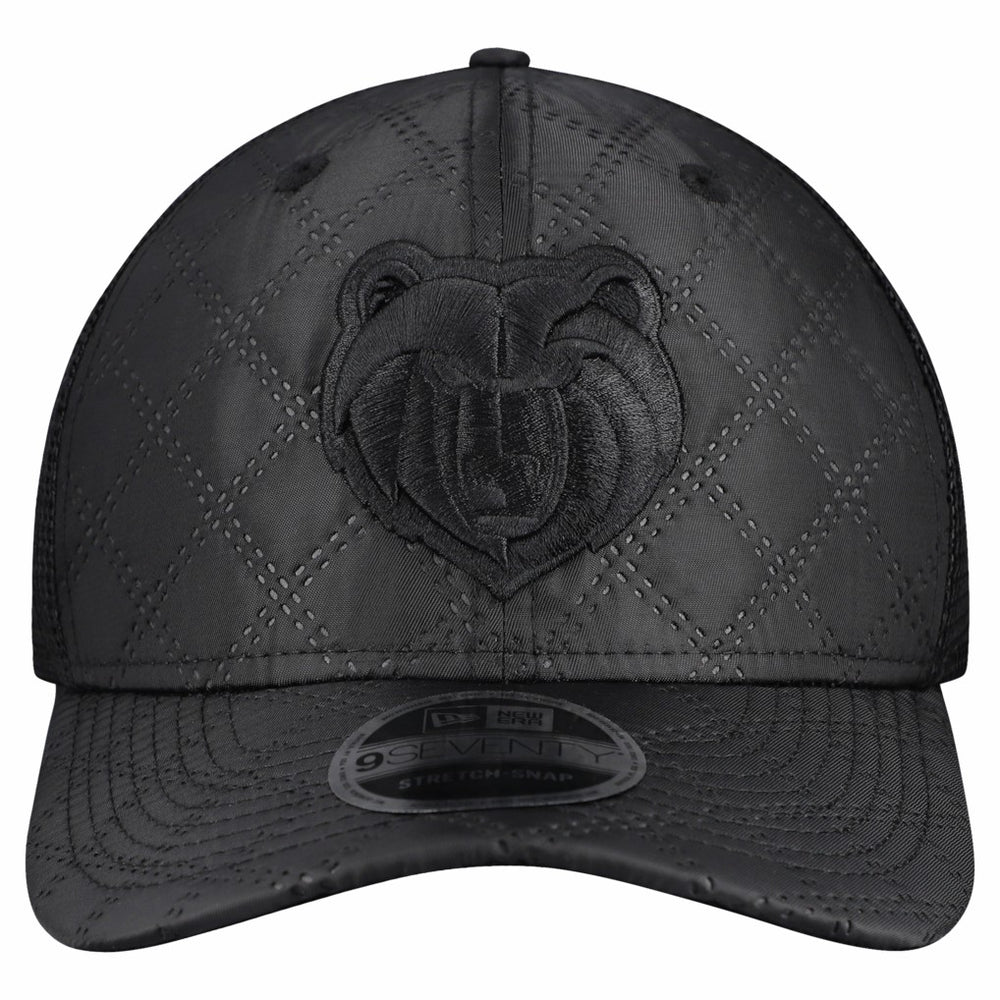 Memphis Grizzlies Quilted 9SEVENTY Trucker Adjustable Hat - Black | New Era discount