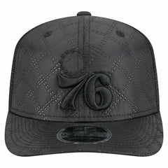 Philadelphia 76ers Quilted 9SEVENTY Trucker Adjustable Hat - Black | New Era outlet