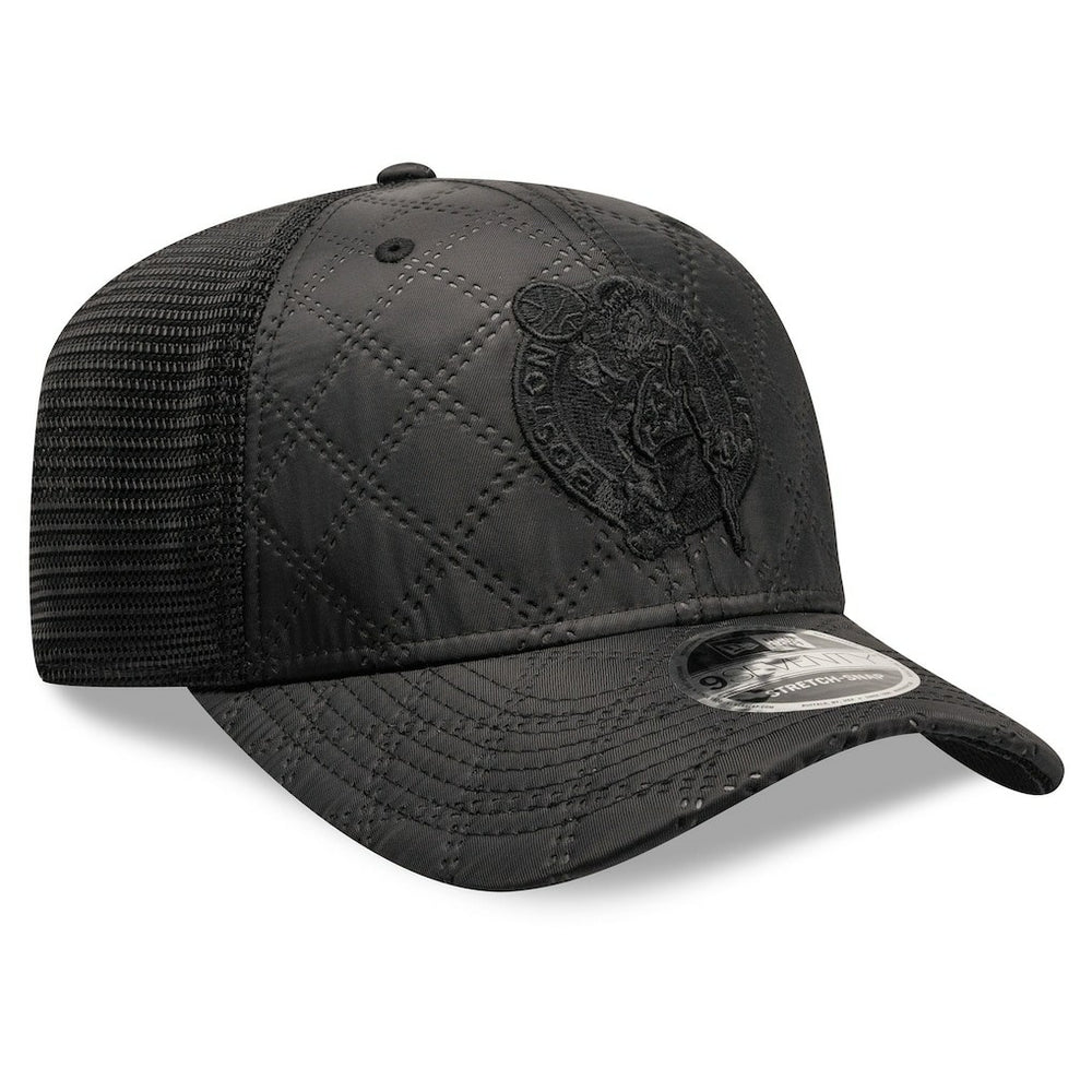 Boston Celtics Quilted 9SEVENTY Trucker Adjustable Hat - Black | New Era sale