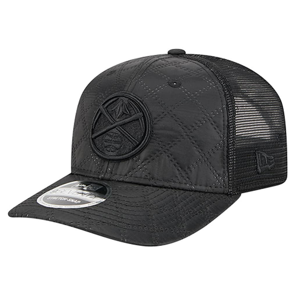 Denver Nuggets Quilted 9SEVENTY Trucker Adjustable Hat sale - Black | New Era discount
