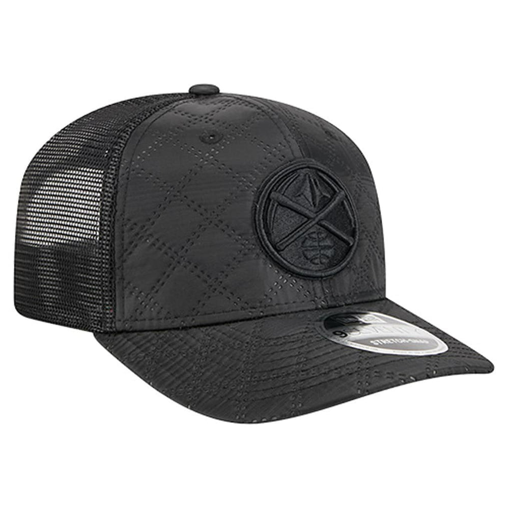 Denver Nuggets Quilted 9SEVENTY Trucker Adjustable Hat sale - Black | New Era discount