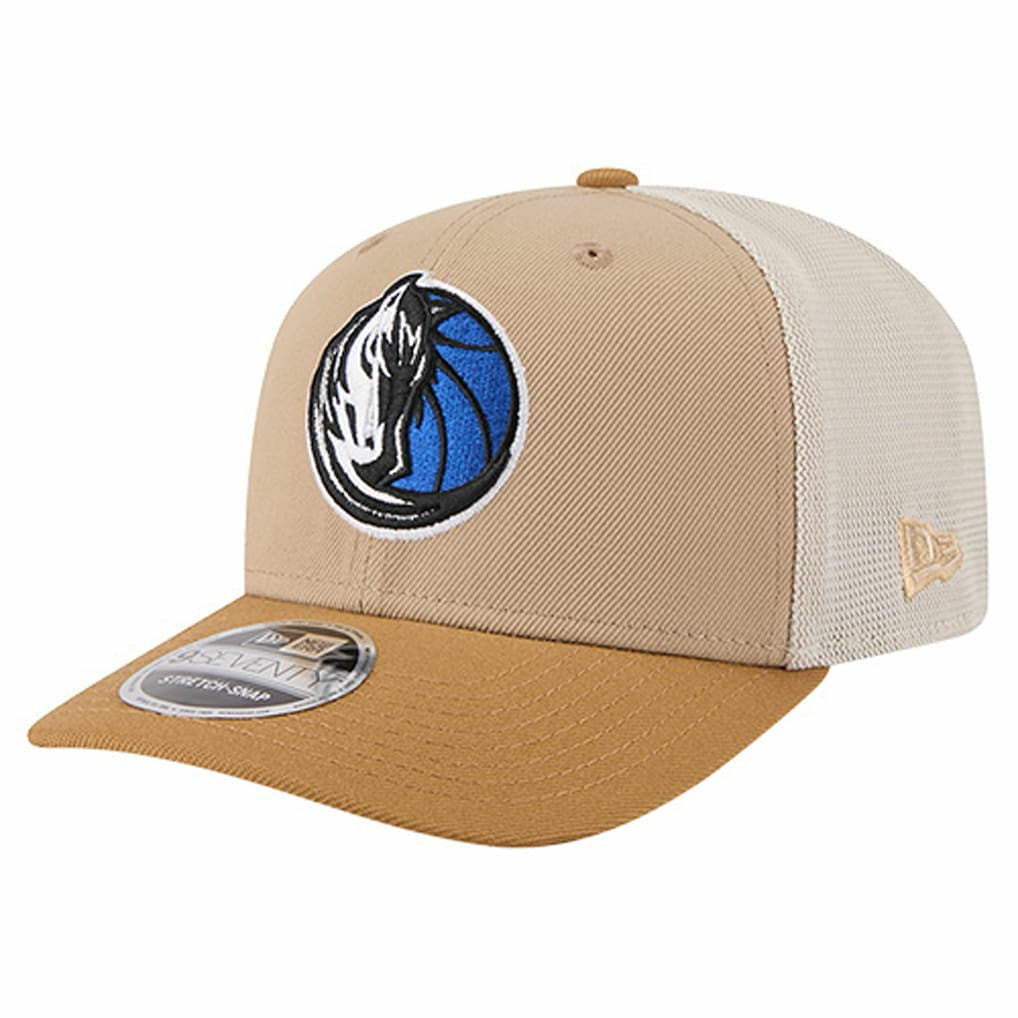 Dallas Mavericks Two-Tone 9SEVENTY Adjustable Trucker Hat sale - Tan/Light Brown | New Era sale