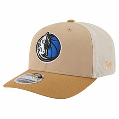 Dallas Mavericks Two-Tone 9SEVENTY Adjustable Trucker Hat sale - Tan/Light Brown | New Era sale
