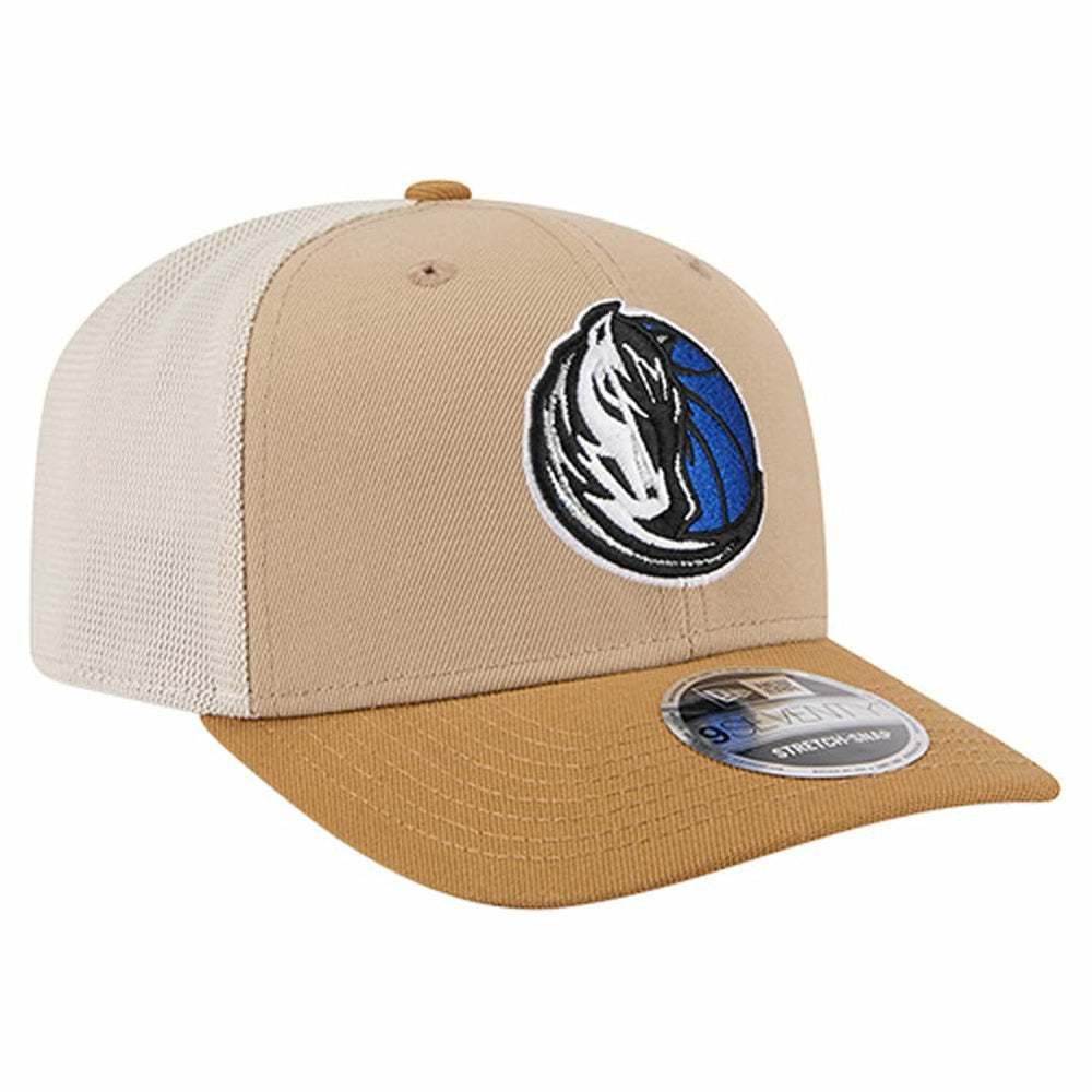 Dallas Mavericks Two-Tone 9SEVENTY Adjustable Trucker Hat sale - Tan/Light Brown | New Era sale
