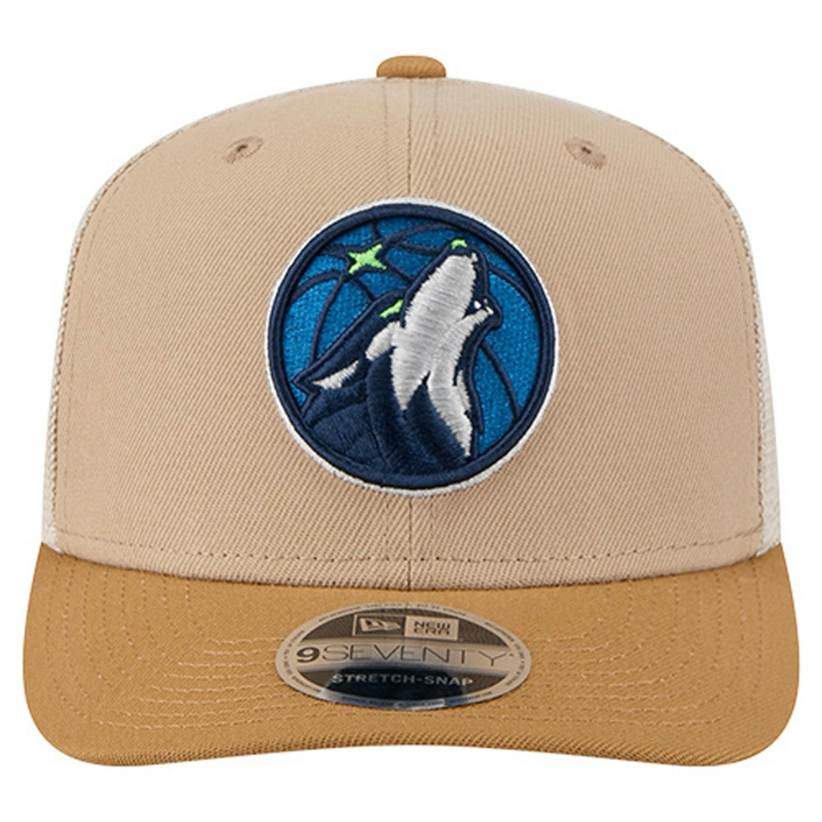 Minnesota Timberwolves Two-Tone 9SEVENTY Adjustable Trucker Hat - Tan/Light Brown | New Era outlet